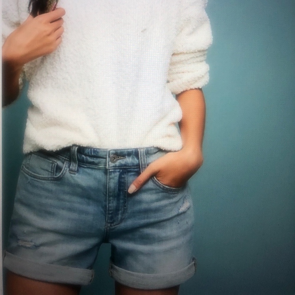 Boyfriend Denim Shorts